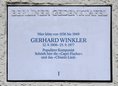 Ansicht Gedenktafel Gerhard Winkler - 1992