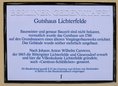 Ansicht Gedenktafel Gutshaus Lichterfelde - 1989