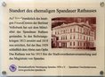 Ansicht Gedenktafel Ehemaliges Rathaus Spandau - 2013