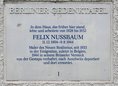 Ansicht Gedenktafel Felix Nussbaum - 1989