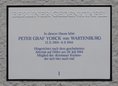 Ansicht Gedenktafel Peter Graf Yorck von Wartenburg - 1988