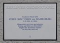 Ansicht Gedenktafel Peter Graf Yorck von Wartenburg - 1988