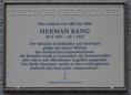 Ansicht Gedenktafel Herman Bang - 2021