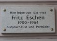 Ansicht Gedenktafel Fritz Eschen - 2015
