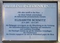 Ansicht Gedenktafel Elisabeth Schmitz - 2011