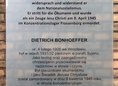 Ansicht Gedenktafel Dietrich Bonhoeffer - 1997