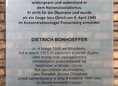 Ansicht Gedenktafel Dietrich Bonhoeffer - 1997