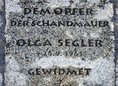 Ansicht Gedenktafel Olga Segler