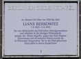 Ansicht Gedenktafel Liane Berkowitz - 1993