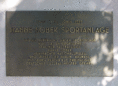 Ansicht Gedenktafel Hanne-Sobek-Sportanlage