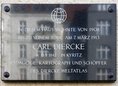 Ansicht Gedenktafel Carl Friedrich Wilhelm Diercke - 2013