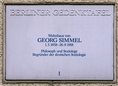 Ansicht Gedenktafel Georg Simmel - 1988