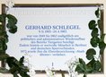 Ansicht Gedenktafel Gerhard Schlegel - 2003