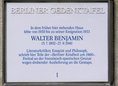Ansicht Gedenktafel Walter Benjamin - 1989
