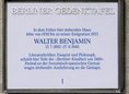 Ansicht Gedenktafel Walter Benjamin - 1989