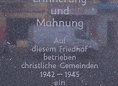 Ansicht Gedenktafel Zwangsarbeiterlager der christlichen … - 2002
