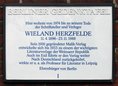 Ansicht Gedenktafel Wieland Herzfelde - 1995