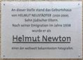 Ansicht Gedenktafel Helmut Newton - 2005
