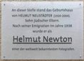 Ansicht Gedenktafel Helmut Newton - 2005