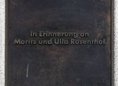 Ansicht Gedenktafel Moritz und Ulla Rosenthal - 1999