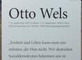 Ansicht Gedenktafel Otto Wels - 2009