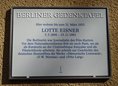 Ansicht Gedenktafel Lotte Eisner - 2021