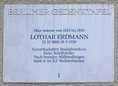 Ansicht Gedenktafel Lothar Erdmann - 1988