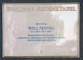 Ansicht Gedenktafel Will Meisel