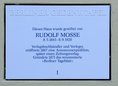 Ansicht Gedenktafel Rudolf Mosse