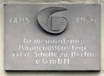 Ansicht Gedenktafel Wohnungsbaugenossenschaft Freie Scholle - 1970