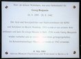Ansicht Gedenktafel Georg Benjamin - 1986