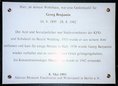 Ansicht Gedenktafel Georg Benjamin - 1986