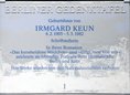 Ansicht Gedenktafel Irmgard Keun - 2006