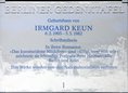 Ansicht Gedenktafel Irmgard Keun - 2006