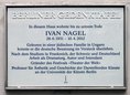 Ansicht Gedenktafel Ivan Nagel - 2017