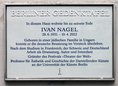 Ansicht Gedenktafel Ivan Nagel - 2017