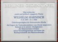 Ansicht Gedenktafel Wilhelm Harnisch