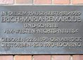 Ansicht Gedenktafel Erich Maria Remarque - 1972