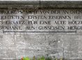 Ansicht Gedenktafel Eiserne Brücke