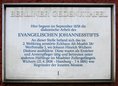 Ansicht Gedenktafel Evangelisches Johannesstift - 1989