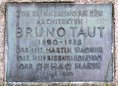 Ansicht Gedenktafel Bruno Taut - 1980