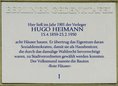 Ansicht Gedenktafel Hugo Heimann - 1988