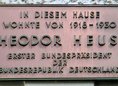 Ansicht Gedenktafel Theodor Heuss - 1964