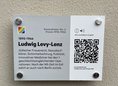 Ansicht Gedenktafel Ludwig Levy-Lenz - 2025