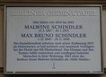 Ansicht Gedenktafel Malwine und Max Schindler