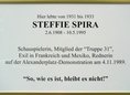 Ansicht Gedenktafel Steffie Spira - 2009