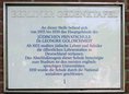 Ansicht Gedenktafel Goldschmidt-Schule