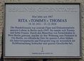Ansicht Gedenktafel Rita 'Tommy' Thomas - 2024