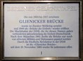 Ansicht Gedenktafel Glienicker Brücke - 2000
