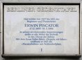 Ansicht Gedenktafel Erwin Piscator - 1990